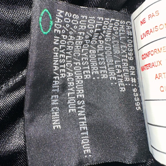 Nuage Black Leather Jacket with Faux Fur Collar - Picture 3 of 6